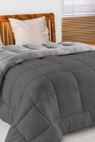Couette extra chaude réversible polyester 400 g/m²