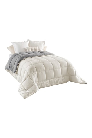 Couette extra chaude réversible polyester 400 g/m²