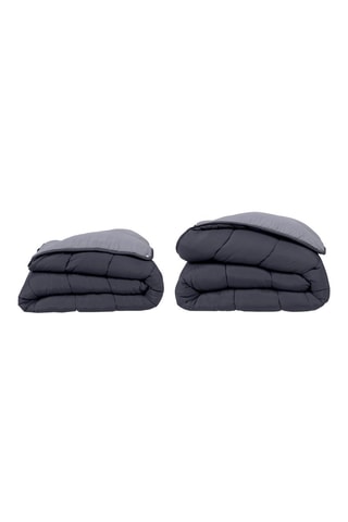 Couette double extra chaude - 4 saisons - microfibres -  200 + 300 g/m² + oreiller(s) moelleux 500 g/m²