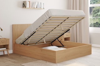 Lit-coffre avec sommier Faustine - Couchage 140 x 190 cm