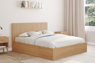 Lit-coffre avec sommier Faustine - Couchage 140 x 190 cm