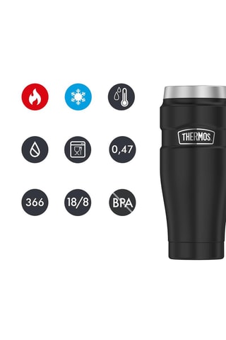 Caneca isotérmica em aço inoxidável King   47 cl