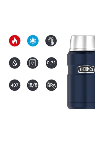 Roestvrijstalen Thermosvershoudbakje King - 71 cl