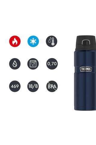 Gourde anti-fuite en acier inoxydable King - 70 cl