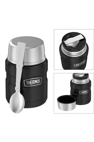 Garrafa isotérmica e recipiente para alimentos de aço inoxidável King - 47 cl