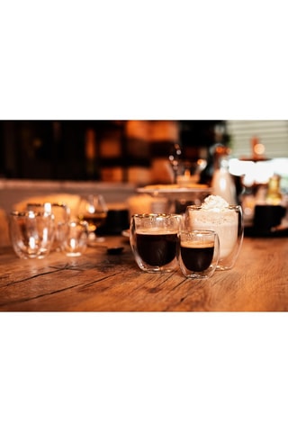 1 jarro doseador e 2 chávenas de café de aço inoxidável e vidro borossilicato - 1,9 l e 2 x 80 ml