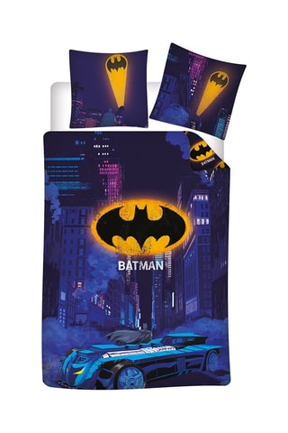 Conjunto de edredão Batman A Liga da Justiça Marvel - Azul-marinho