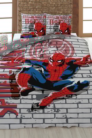 Conjunto de edredão Homem-aranha Os Vingadores Marvel - Vermelho
