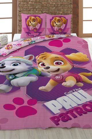 Conjunto de edredão Patrulha Pata  - Rosa