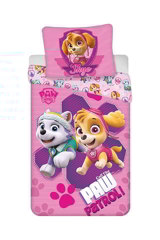 Conjunto de edredão Patrulha Pata  - Rosa