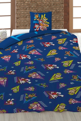 Conjunto de edredão Patrulha Pata  - Azul