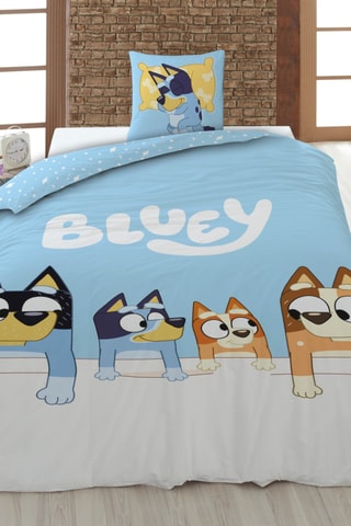 Conjunto de edredão Bluey - Azul