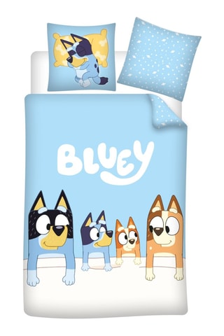 Conjunto de edredão Bluey - Azul