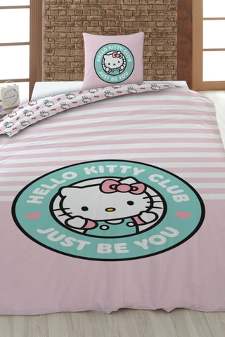 Conjunto de edredão Hello Kitty Sanrio - Rosa