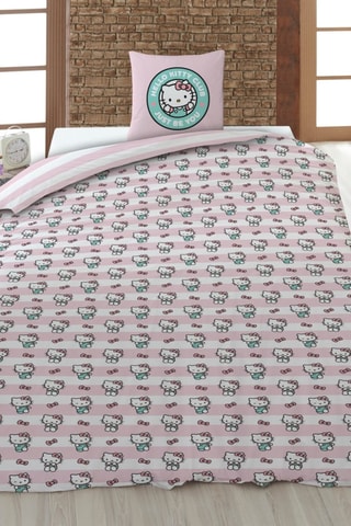 Conjunto de edredão Hello Kitty Sanrio - Rosa