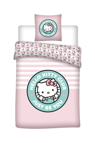 Conjunto de edredão Hello Kitty Sanrio - Rosa