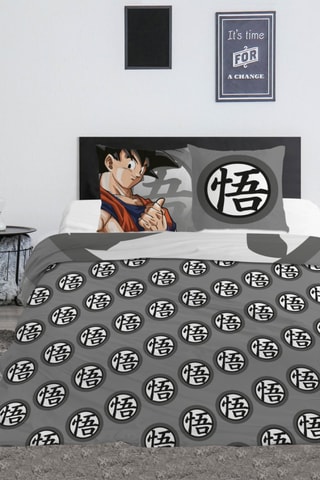 Conjunto de edredão Dragon Ball - Cinzento