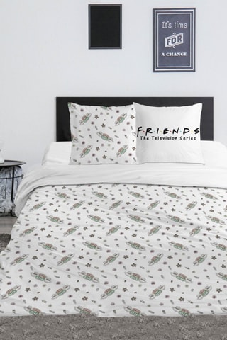 Conjunto de edredão Friends - Branco