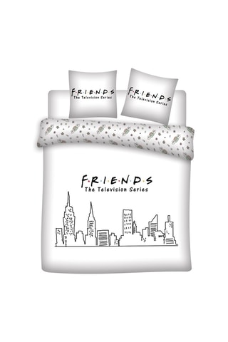 Conjunto de edredão Friends - Branco