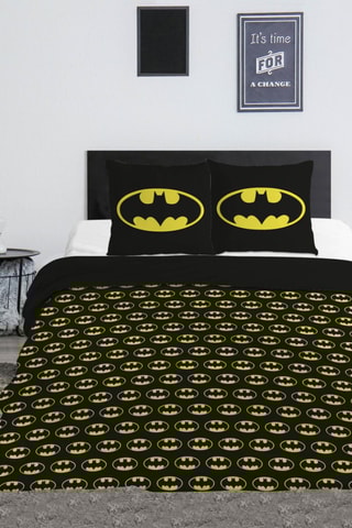 Conjunto de edredão Batman A Liga da Justiça Marvel - Preto