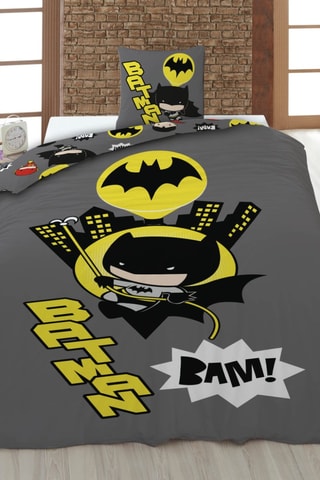 Conjunto de edredão Super-heróis Marvel - Cinzento e amarelo