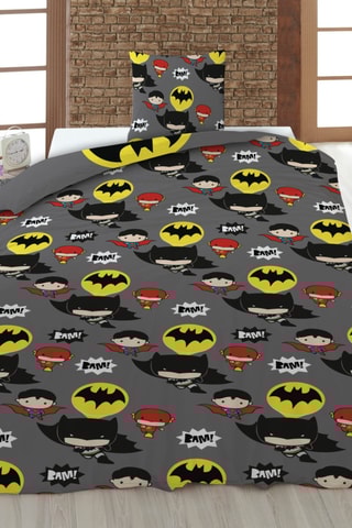 Conjunto de edredão Super-heróis Marvel - Cinzento e amarelo