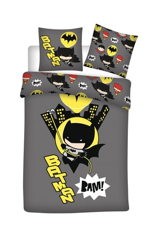 Conjunto de edredão Super-heróis Marvel - Cinzento e amarelo