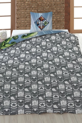 Conjunto de edredão Os Vingadores Marvel - Multicor