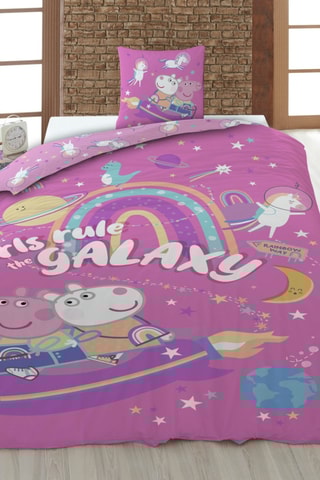 Conjunto de edredão Porquinha Peppa - Rosa