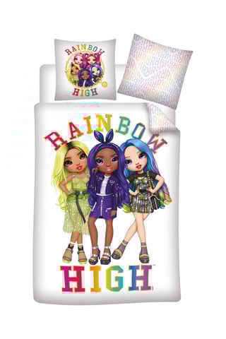 Conjunto de edredão Rainbow High - Branco