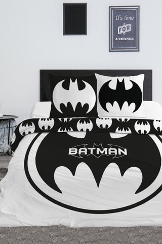 Conjunto de edredão Batman A Liga da Justiça Marvel - Preto e branco