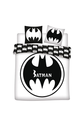 Conjunto de edredão Batman A Liga da Justiça Marvel - Preto e branco