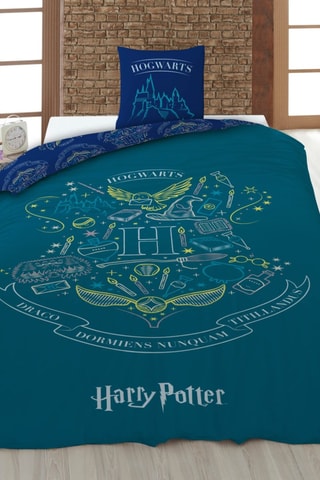 Conjunto de edredão Harry Potter - Azul