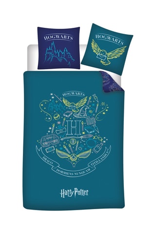 Conjunto de edredão Harry Potter - Azul