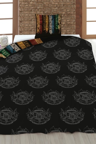 Conjunto de edredão Harry Potter - Preto e azul