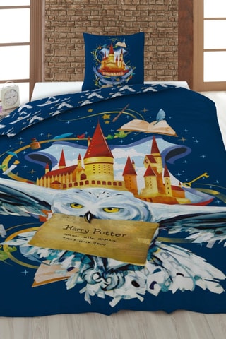 Conjunto de edredão Harry Potter - Azul