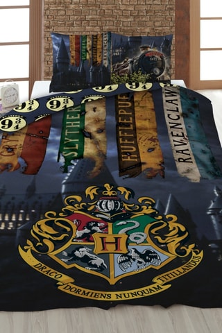 Conjunto de edredão Harry Potter - Azul e amarelo