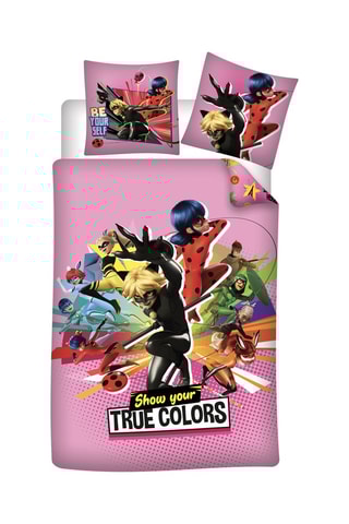 Conjunto de edredão Ladybug Miraculous - Rosa