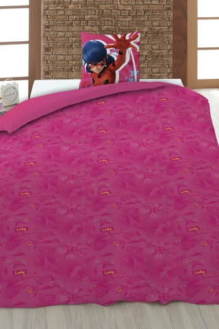 Conjunto de edredão Ladybug Miraculous - Rosa