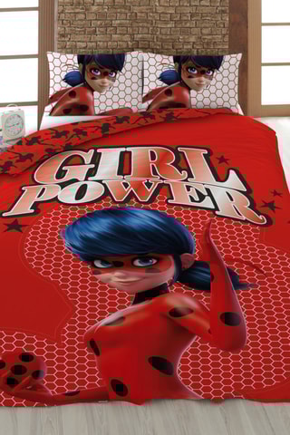 Conjunto de edredão Ladybug Miraculous - Vermelho