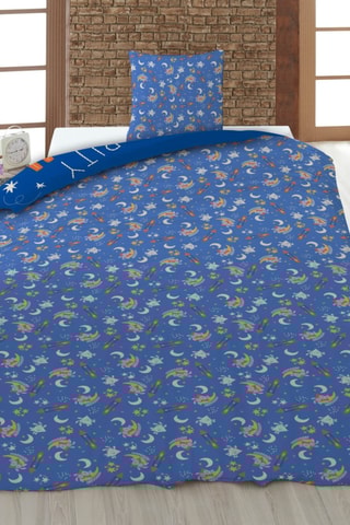 Conjunto de edredão em algodão 52 fios/cm² Bing Bunny Hoppity Voosh - Azul