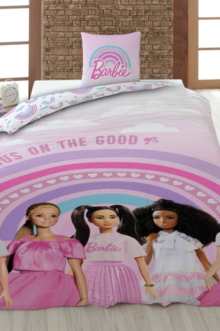 Conjunto de edredão em algodão 52 fios/cm² Barbie - Rosa