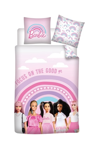 Conjunto de edredão em algodão 52 fios/cm² Barbie - Rosa