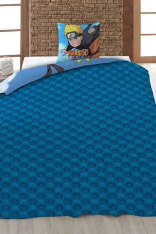 Conjunto de edredão em algodão 52 fios/cm² Naruto - Azul