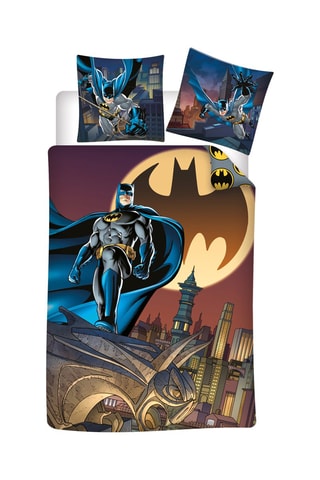 Conjunto de edredão Batman A Liga da Justiça Marvel - Castanho e amarelo