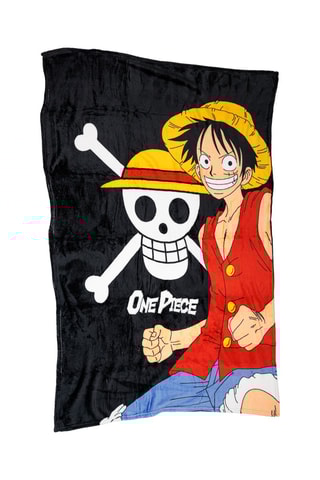 Manta One Piece - Preto e vermelho - 110 x 150 cm