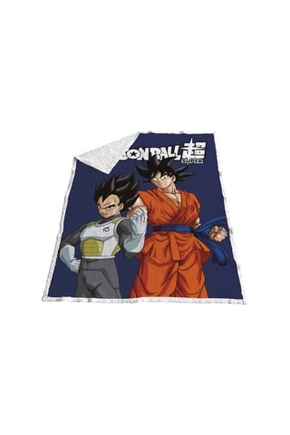 Manta Dragon Ball - Azul-marinho e laranja - 120 x 150 cm