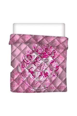 Edredão Harry Potter - Rosa e branco