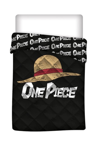 Edredão One Piece - Preto e cinzento