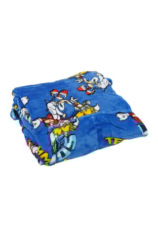 Poncho com capuz 7-14 anos Sonic - Azul
